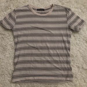 Brandy Melville Pink Striped Top